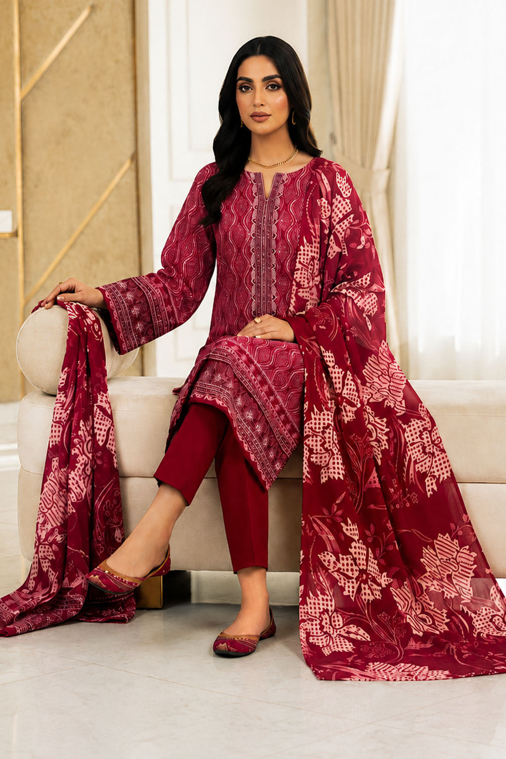 LAWN 3 PIECE SUIT