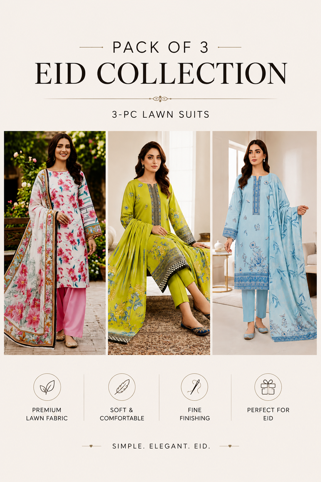 Eid Outfit Combo (3 suit's)