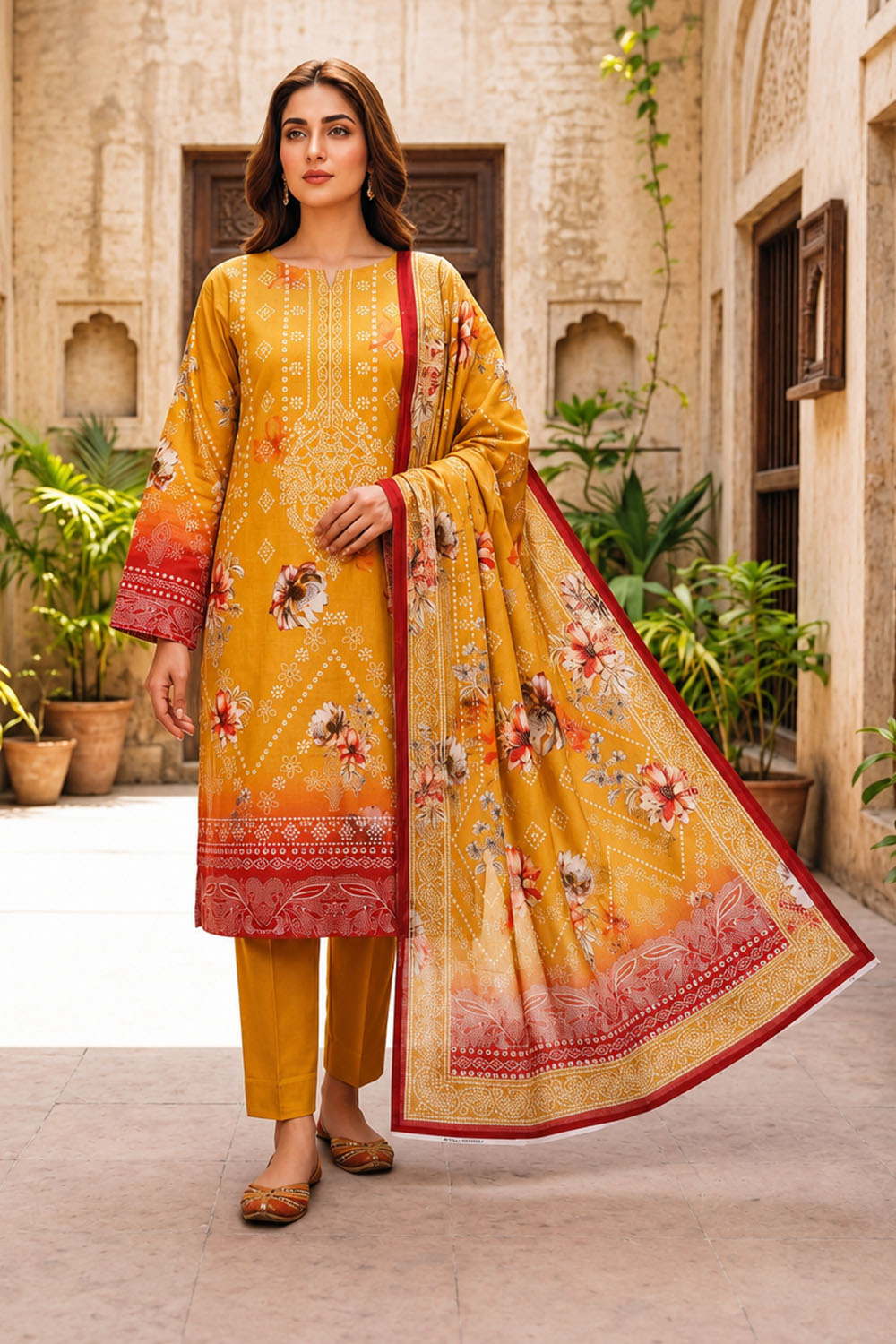 CHUNRI LAWN 3 PIECE SUIT