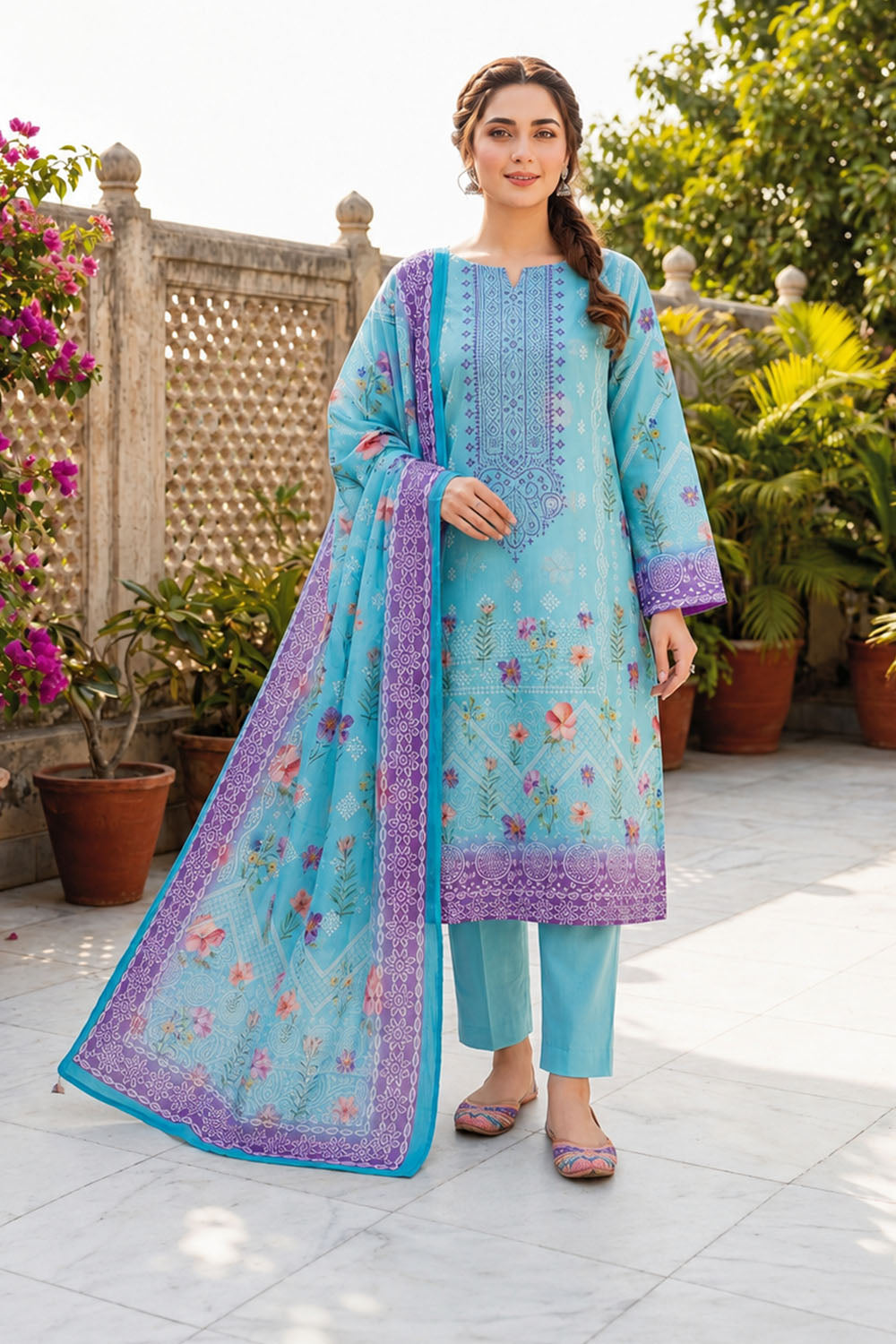 CHUNRI LAWN 3 PIECE SUIT